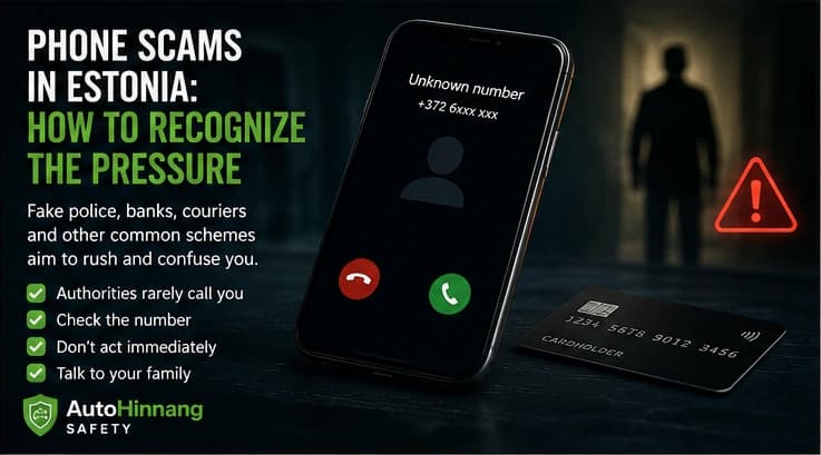 Phone scams in Estonia: how to recognise pressure