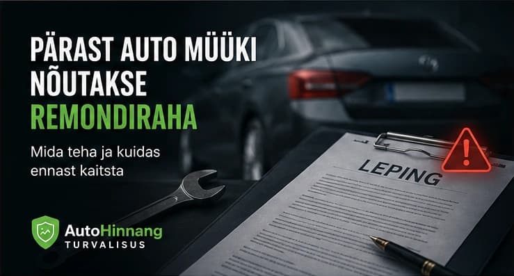 Pärast automüüki nõutakse remondiraha – mida teha?