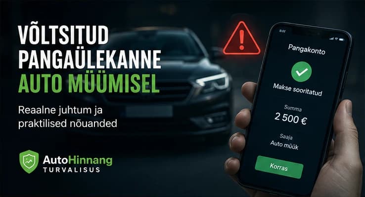Võltsitud pangaülekanne auto müümisel